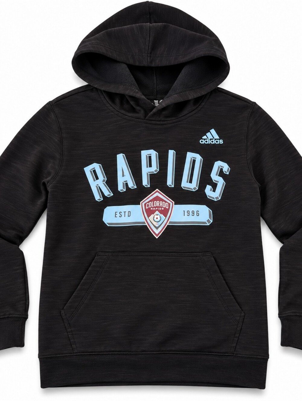 Adidas Colorado Rapids Youth M 10/12 MLS Soccer Hoodie Black